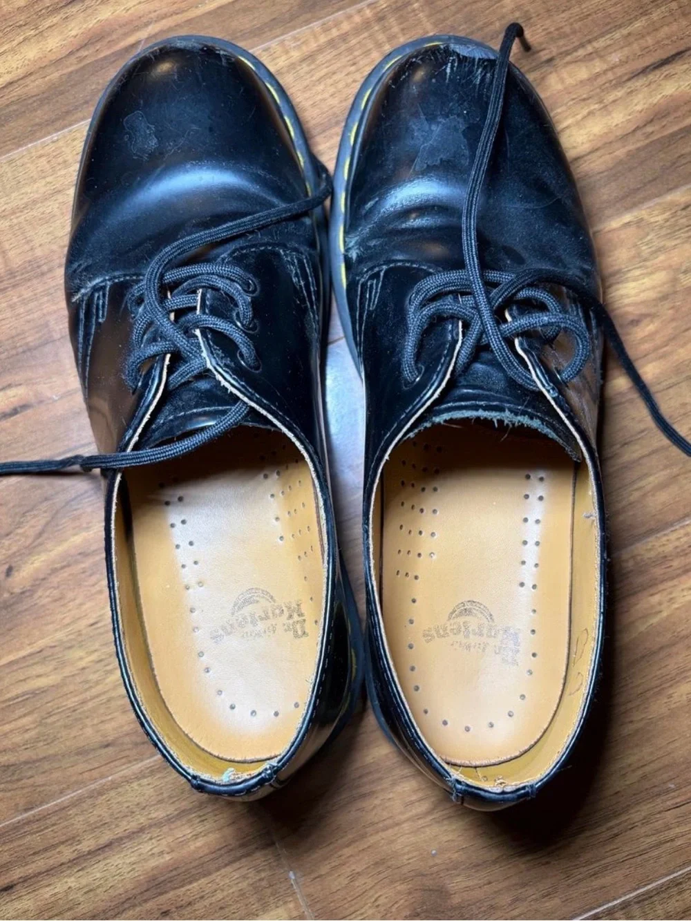 Black Doc Martens Oxford Shoes
